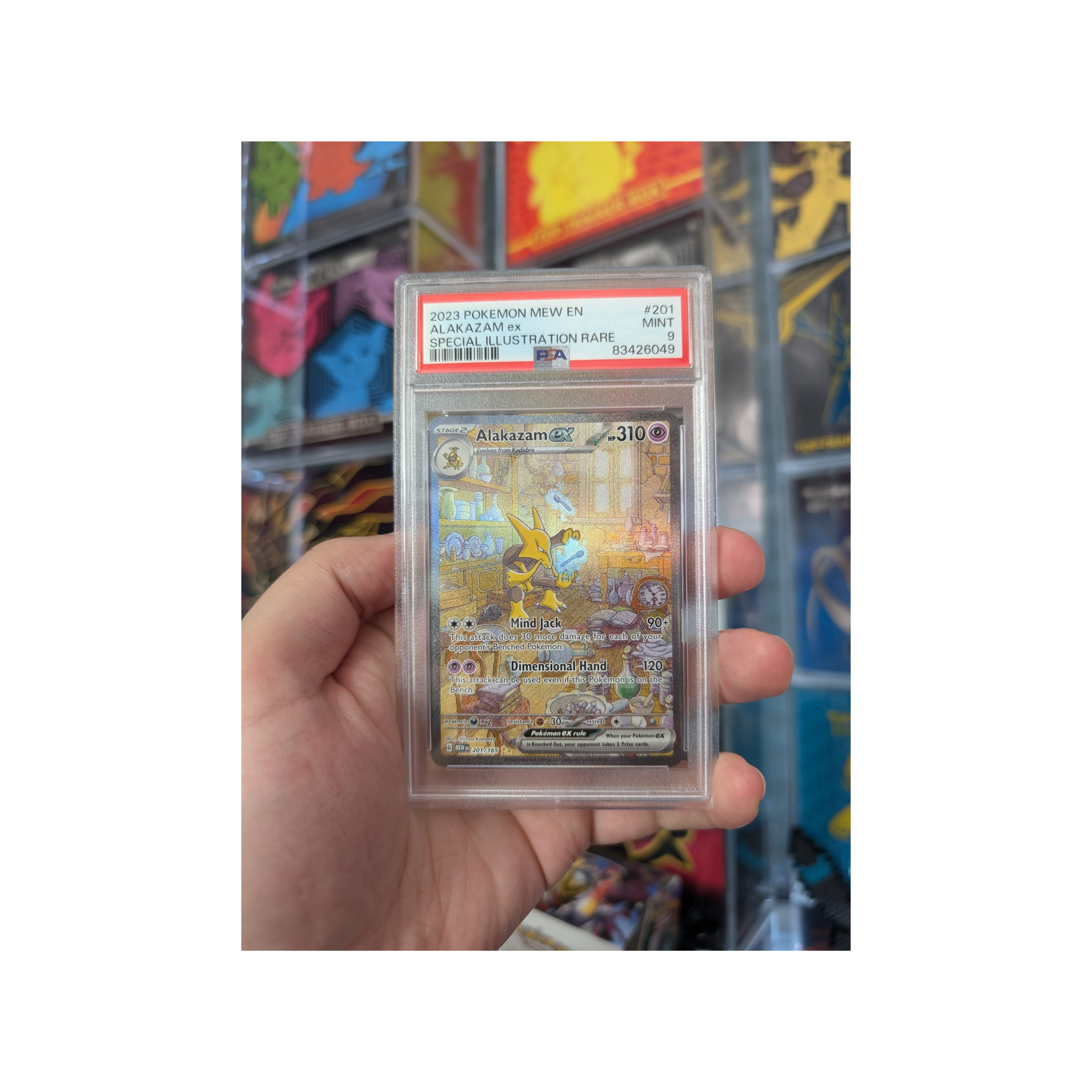 Alakazam EX 151 201/165 2023 English PSA 9