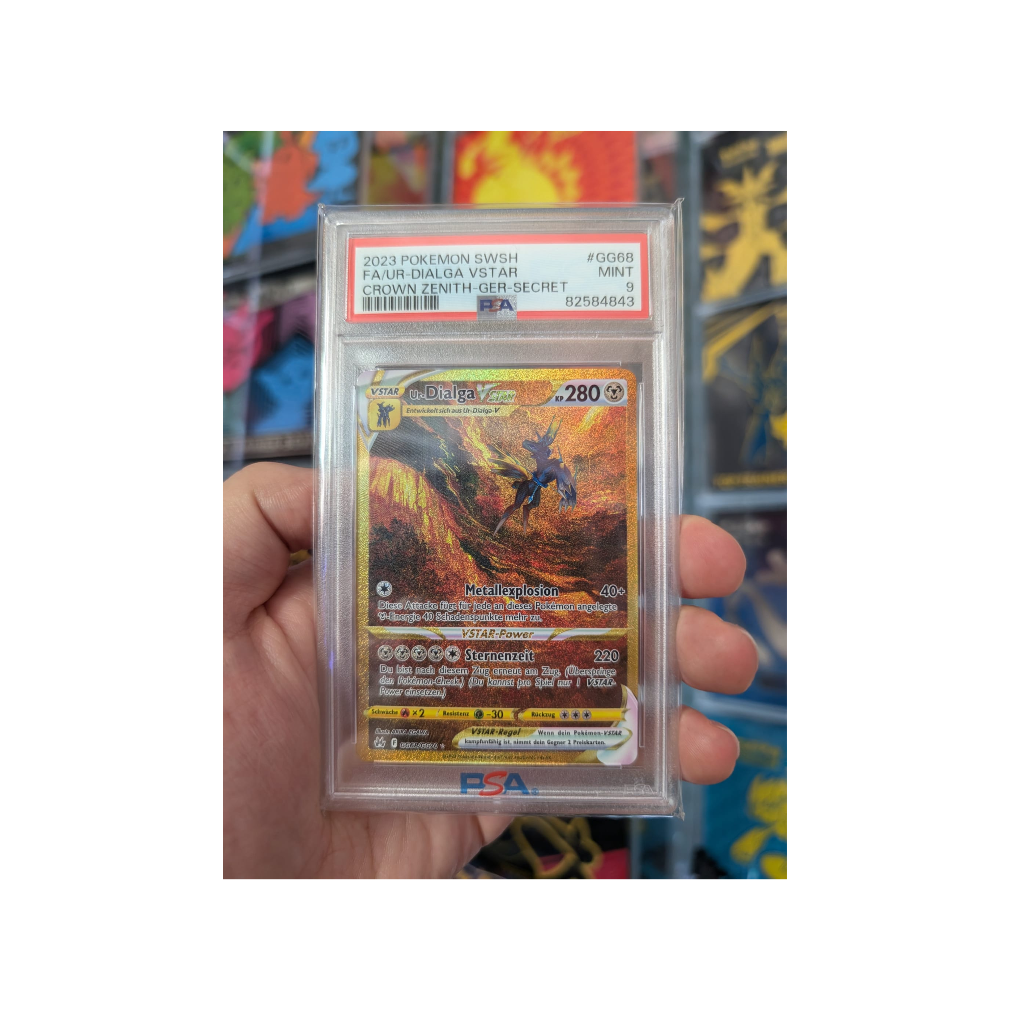 Dialga Vstar Crown Zenith GG68/GG70 English PSA 9