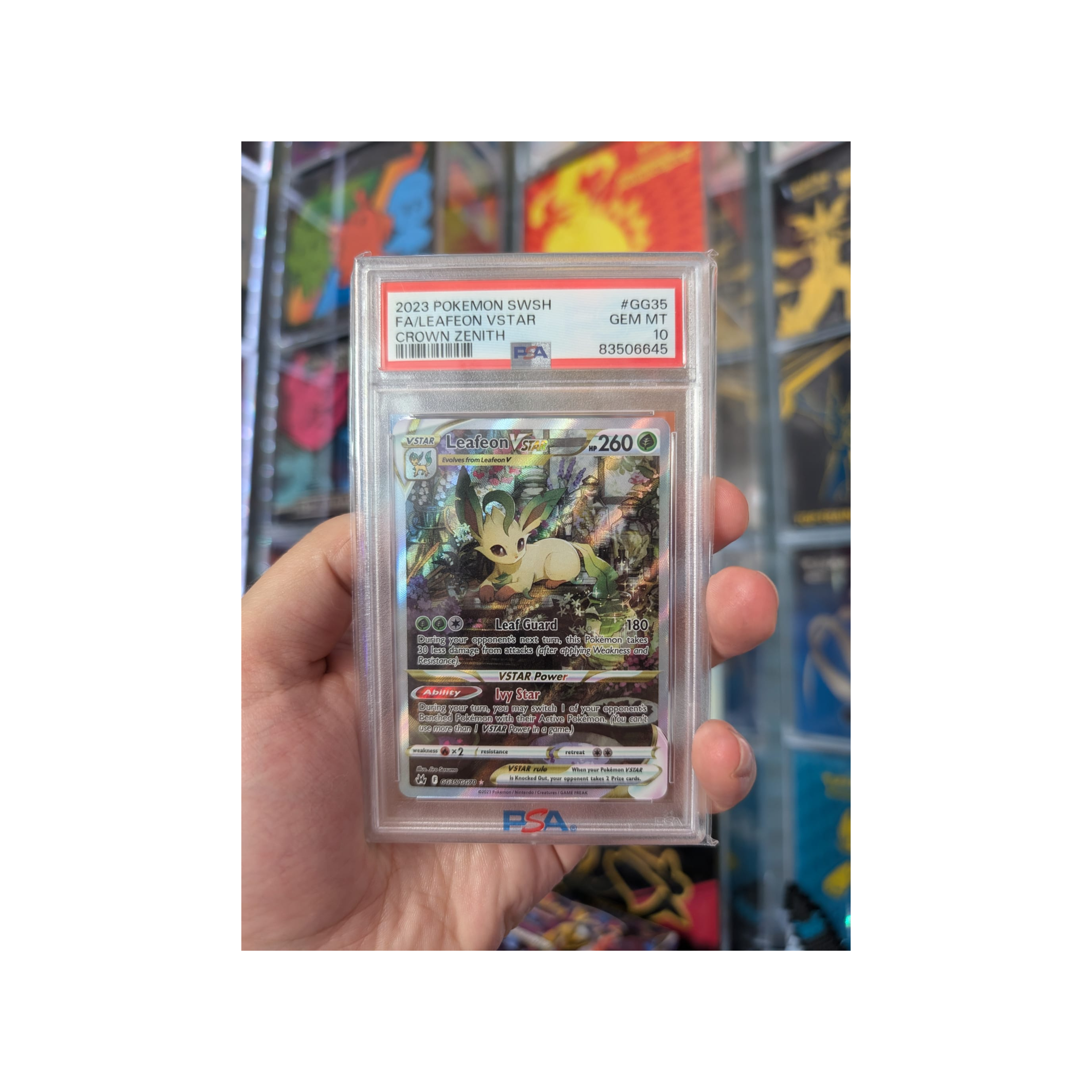 Leafeon Vstar Crown Zenith GG35GG70 2023 English PSA 10