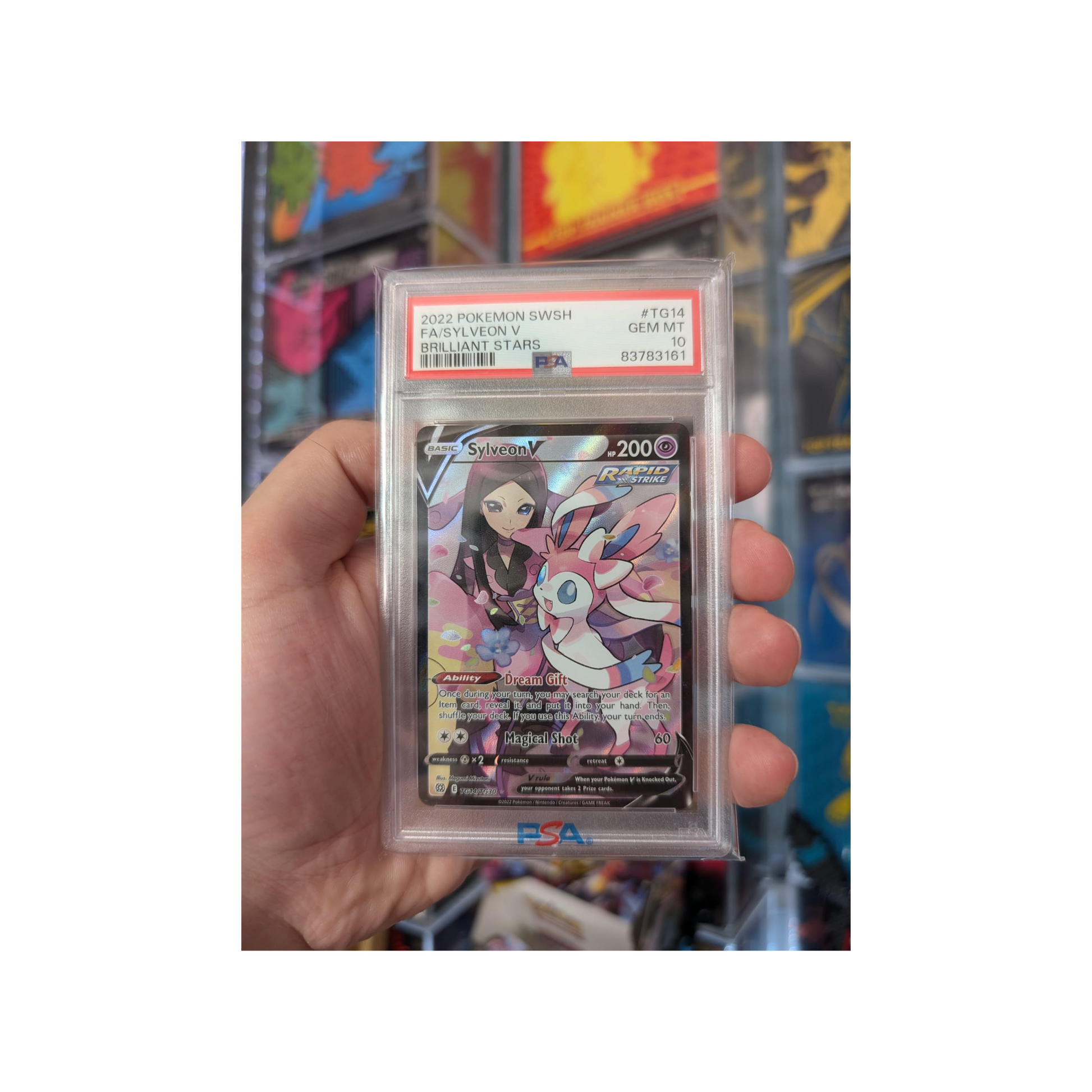 Sylveon V Brilliant Stars TG14TG30 2022 English PSA 10