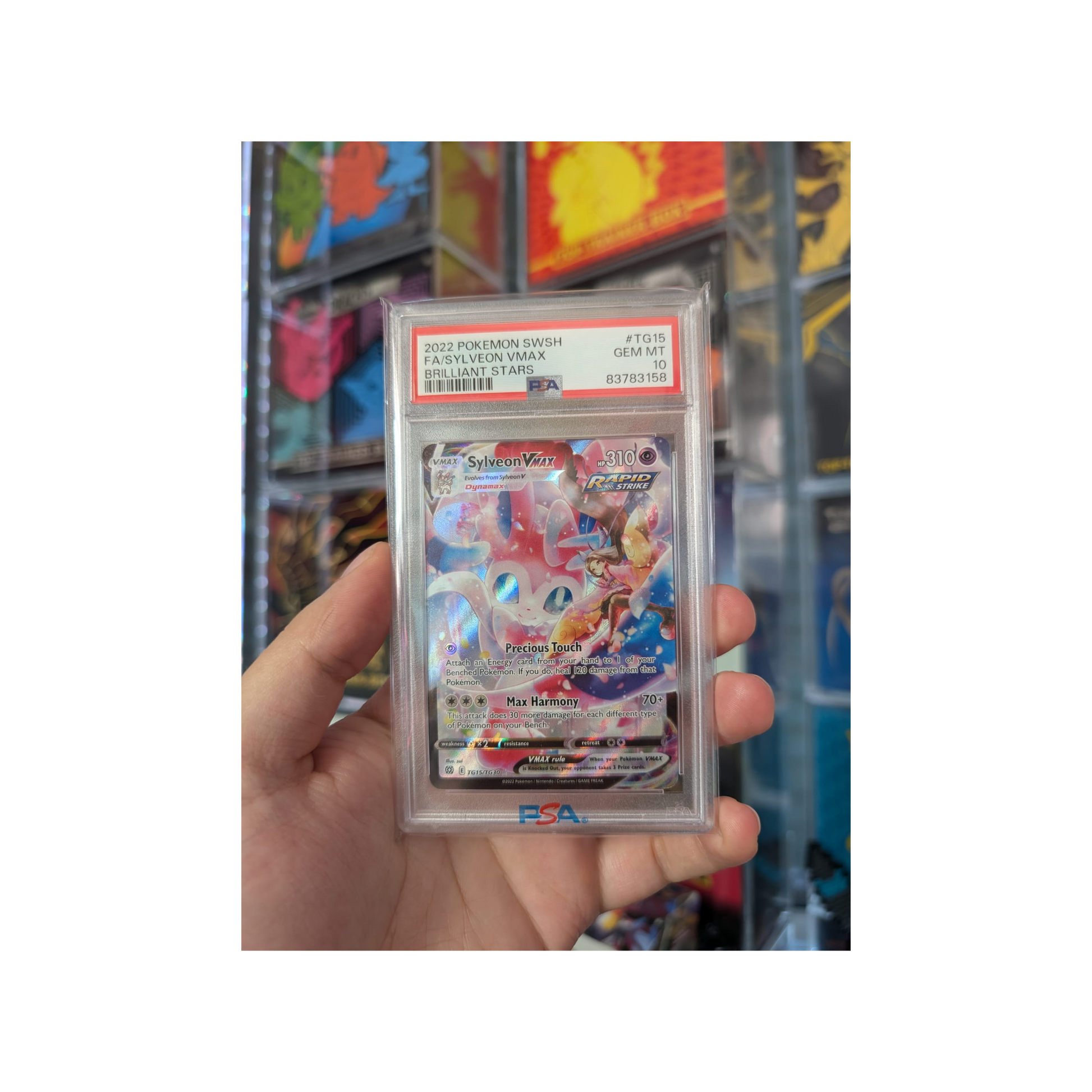 Sylveon Vmax Brilliant Stars TG15TG30 2022 English PSA 10