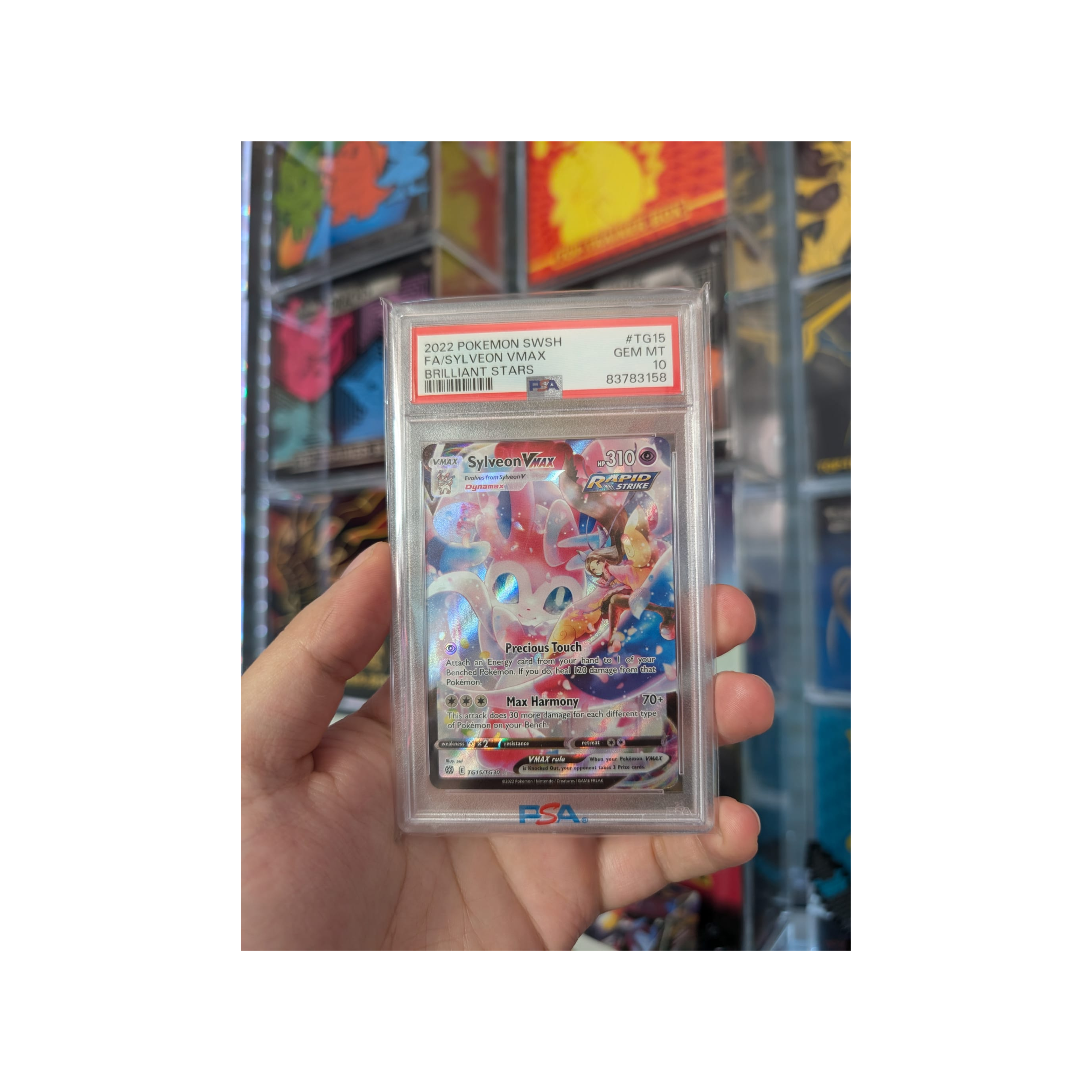 Sylveon Vmax Brilliant Stars TG15TG30 2022 English PSA 10