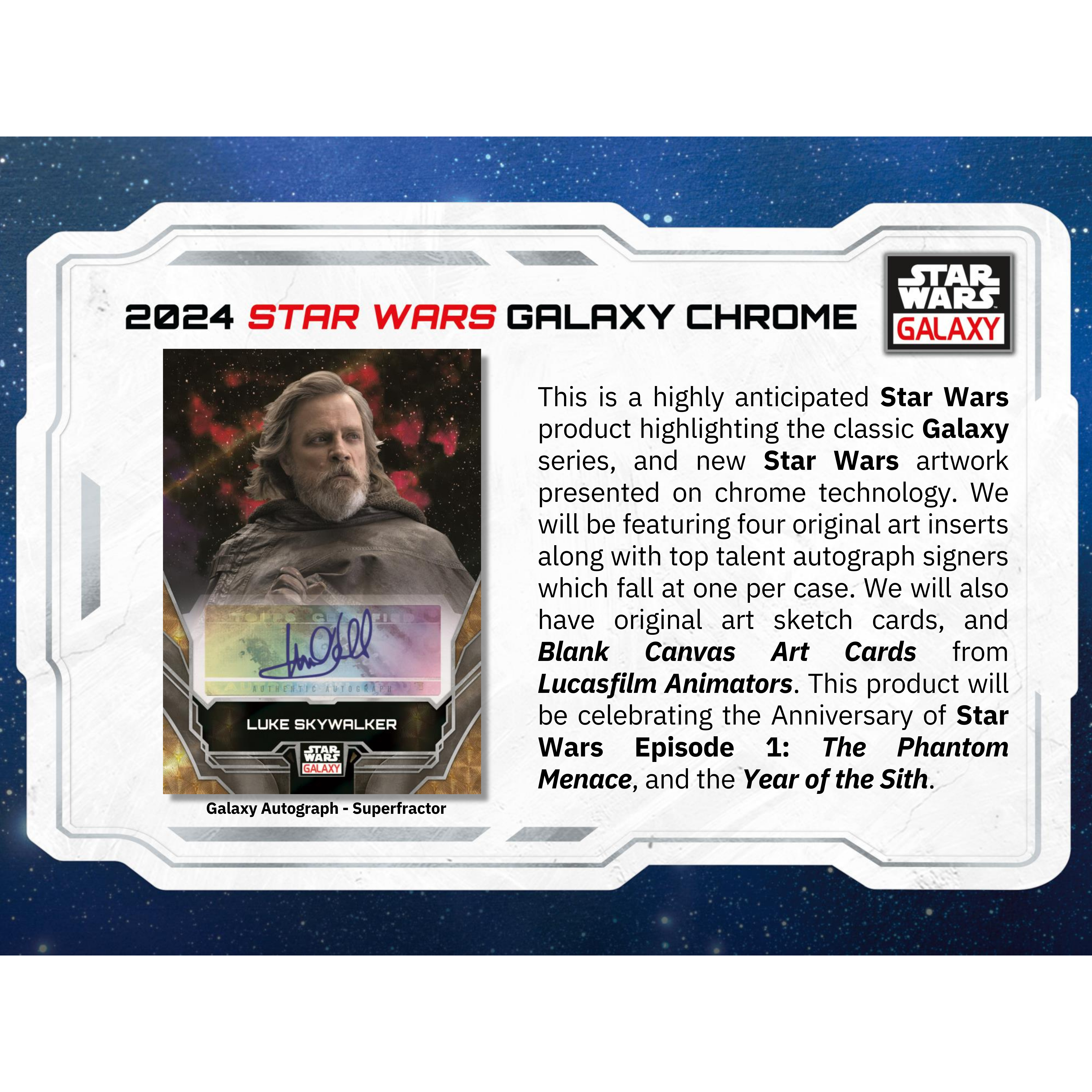 Vorbestellung Topps Star Wars Chrome Galaxy 2024